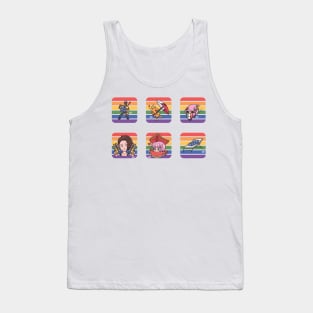 Pride Summer Gaming Sticker Pack 01 Tank Top